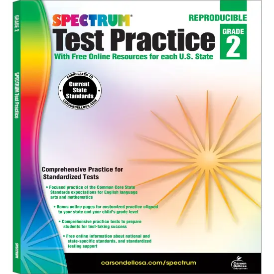 Spectrum Test Practice 2nd Grade Workbook, Math, Language Arts, Reading Comprehension, Grammar, Spelling, Vocabulary, and Writing Practice, Classroom or Homeschool Curriculum {1}