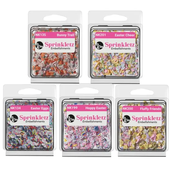 Buttons Galore and More Sprinkletz - Tiny Polymer Clay Embellishments - Easter 60 grams {1}