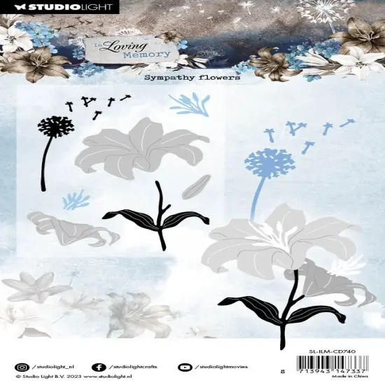 Studio Light In Loving Memory Cutting Dies-Nr. 740, Sympathy Flowers {3}