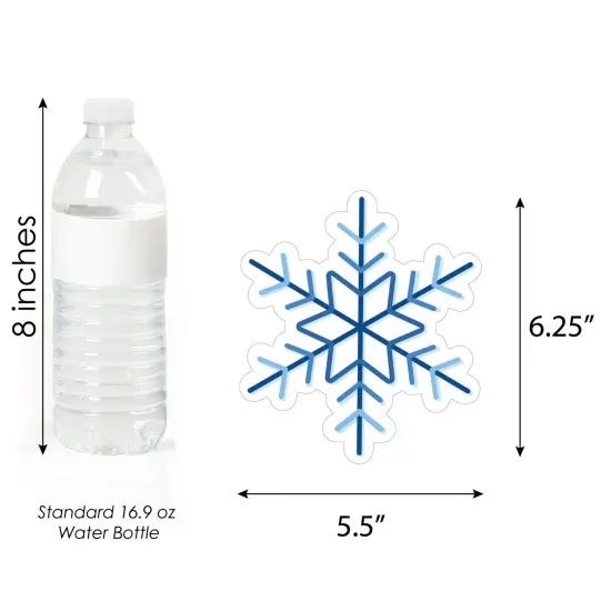 Big Dot of Happiness Blue Snowflakes - Decorations DIY Winter Holiday Party Essentials - Set of 20 {6}