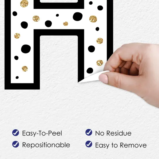 Big Dot of Happiness 1st Birthday Little Mr. Onederful - Peel and Stick Boy First Birthday Party Large Banner Wall Decals - Happy Birthday {6}