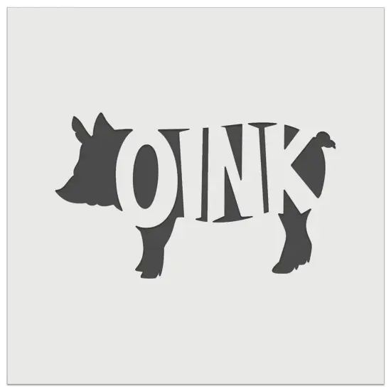 Pig Oink Farm Animal Wall Cookie DIY Craft Reusable Stencil {7}