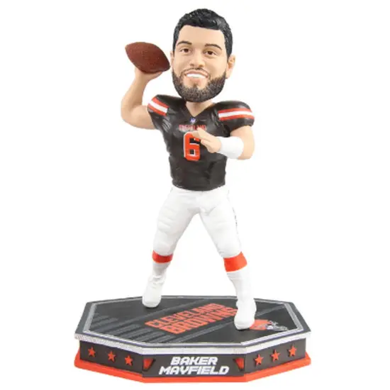Cleveland Browns Baker Mayfield #6 Removable Helmet Base NFL Resin Bobblehead {1}