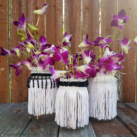 10 Yards of 6" Chainette Fringe Trim | 10 yard cut Neon Pink {5}