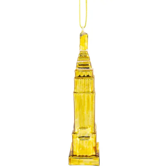 Northlight 5" Gold Skyscraper Building Glass Christmas Ornament {5}
