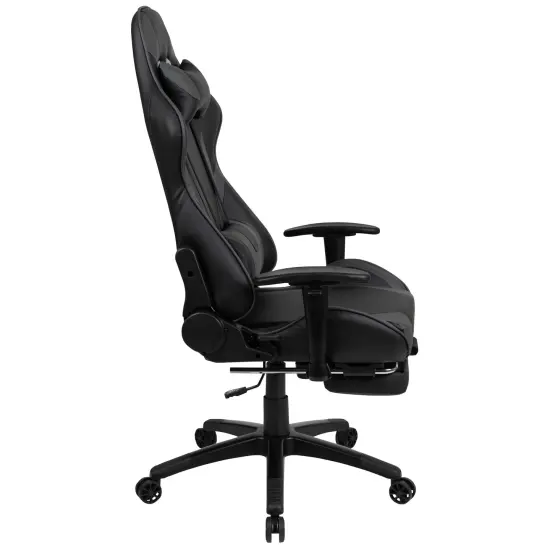 Emma and Oliver Z300 Gaming Racing Office Ergonomic PC Chair with Reclining Back and Footrest Red {10}