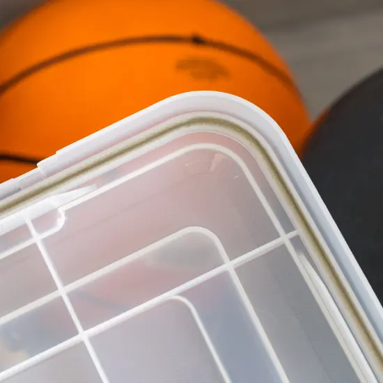 IRIS USA 156qt WEATHERPRO Airtight Plastic Storage Bin with Lid and Seal and Secure Latching Buckles {3}