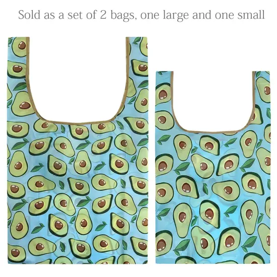 Wrapables JoliBag Collection Reusable Shopping Bag (Set of 2) Avocado {3}