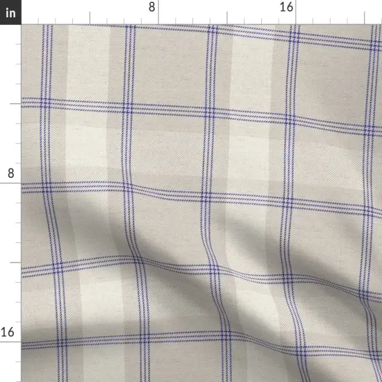 Various Fabrics by the Yard or Fat Quarter Classic Tartan Vintage Style Traditional Beige Brown Blue Soft Custom Printed Fabric by Spoonflower {2}