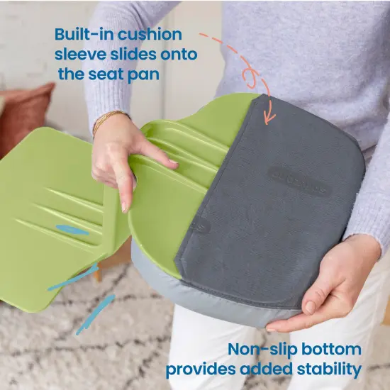 The Surf Portable Lap Desk and Surf Cushion, Flexible Seating Floor Desk with Foam Pad, 1-Pack Green {5}