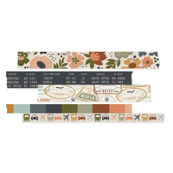 Simple Stories Here & There Washi Tape-5/Pkg {3}