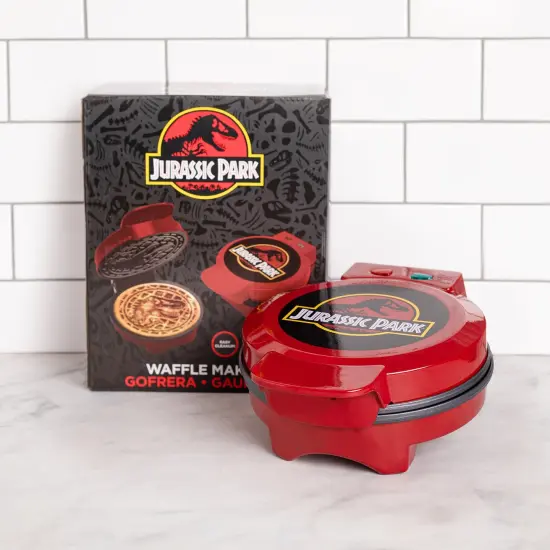 Uncanny Brands Jurassic Park Waffle Maker {5}
