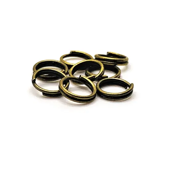 100, 500 or 1,000 Pieces: 6 mm Bronze Split Double Jump Rings {1}