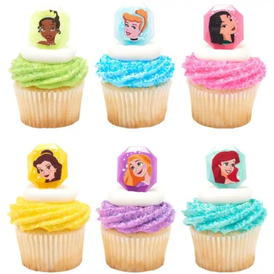 Disney Princess Characters Cupcake Rings, 12ct {1}