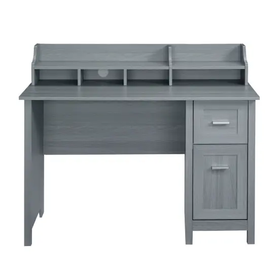 Techni Office Solutions 47.25" Gray Unique Techni Mobili Classic Office Desk with Storage {3}