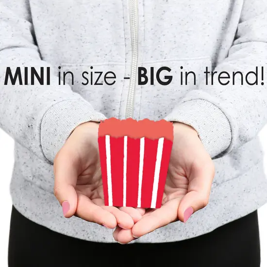 Big Dot of Happiness Red Stripes - Party Mini Favor Boxes - Simple Party Treat Candy Boxes - Set of 12 {6}