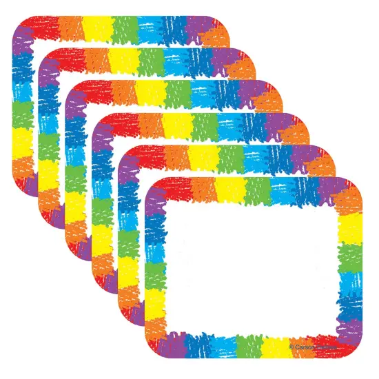 Name Tags, Rainbow: Kid-Drawn, 40 Per Pack, 6 Packs {1}