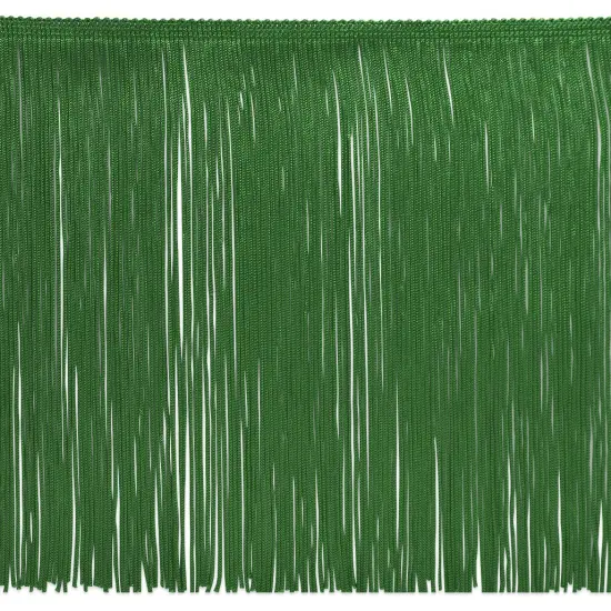 5 yards of 9" Chainette Fringe Trim | 5 yard cut Emerald {1}