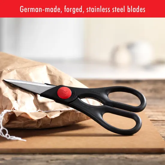 ZWILLING TWIN Kitchen Shears, Multi-Purpose, Heavy Duty, Stainless Steel Blades, Black {4}