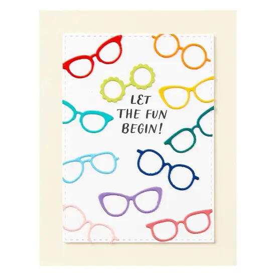 Spellbinders Clear Stamp Set From The Monster Birthday Colle-Monster Birthday Sentiments {4}