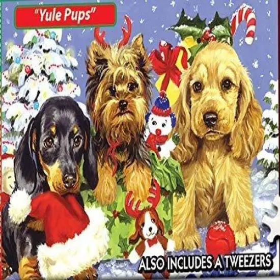 TDC Games World's Smallest Jigsaw Puzzle - Yule Pups, 6 in. {2}