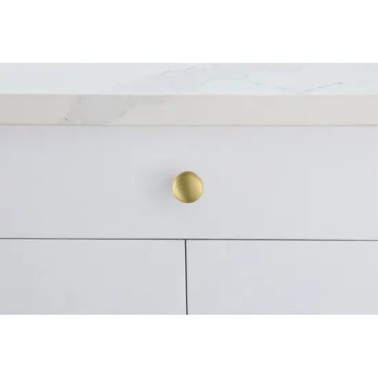 Kaid 1.2" Diameter Brushed Gold Mushroom Knob Multipack (Set of 10) {2}