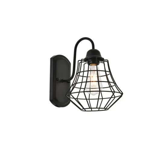 Candor 1 light black Wall Sconce {1}