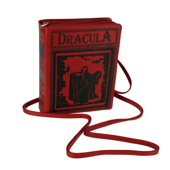 Book of Dracula Vinyl Handbag Novelty Clutch Purse Crossbody Bag {1}