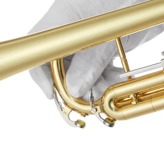 Ashthorpe Standard Bb Trumpet - Includes Case, Mouthpiece, Gloves, Cleaning Cloth, Valve Oil {6}