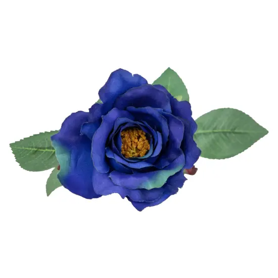 Allstate Long Stem Blooming Rose Artificial Floral Spray - 23" - Blue {6}