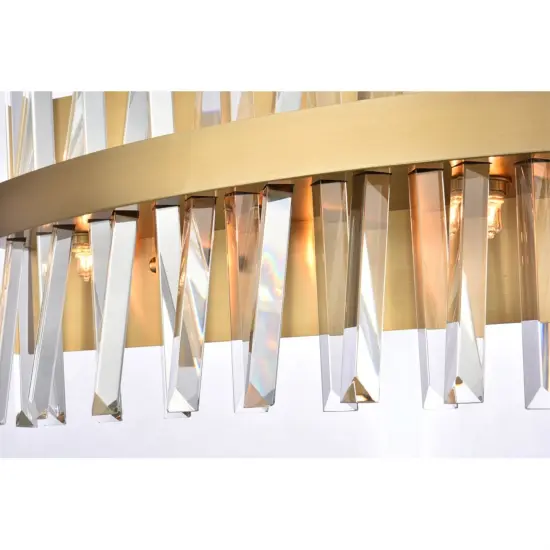 Serephina 24 inch crystal bath sconce in satin gold {4}