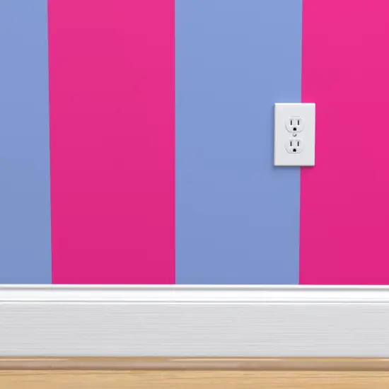 Pre-Pasted Wallpaper 2FT Wide Bright Retro Stripes Fun Groovy Hot Pink Neon Boardwalk Beach Cottagecore Beach Tent Circus Tent Custom Pre-pasted Wallpaper by Spoonflower {4}