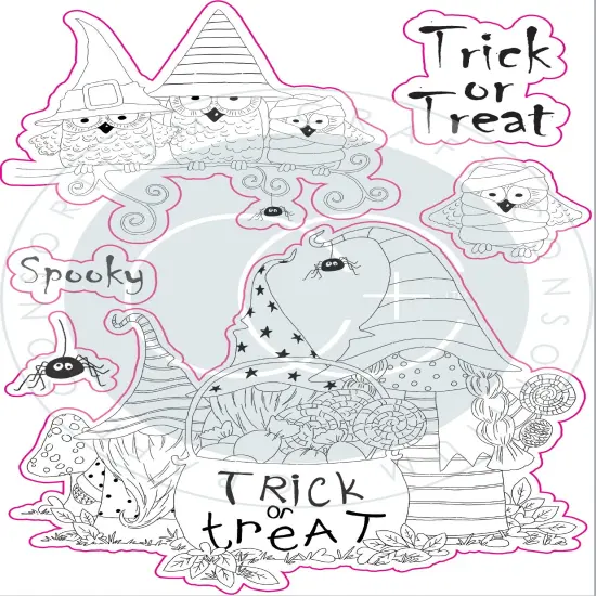 Craft Consortium A5 Clear Stamps-Trick Or Treat {4}