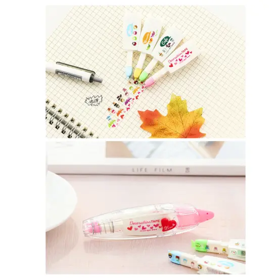 Wrapables Novelty Sticker Machine Pens, Decorative DIY Stationery Supplies for Home Office School Cafe & Hearts {2}