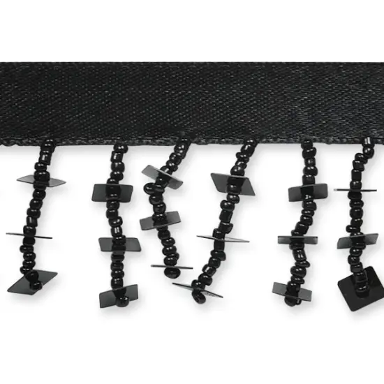 1 5/8" Square Sequin/Seed Beaded Fringe {1}
