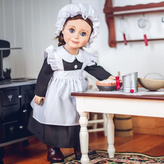 The Queen' Treasures 18 Inch Doll 5 Piece Kitchen Maid Clothes Outfit with Boots {3}