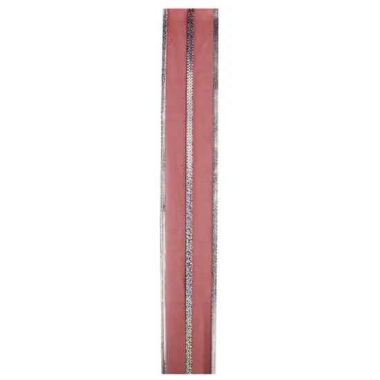 Northlight Red and Silver Striped Christmas Wired Craft Ribbon 2.5" x 10 Yards {3}