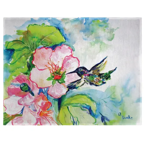 Betsy Drake Hummingbird & Hibiscus Place Mat Set of 4 {1}