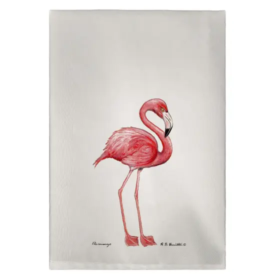 Betsy Drake Pink Flamingo Guest Towel {1}