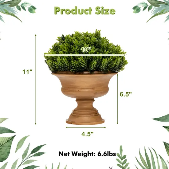 4 Pack Artificial Boxwood Topiary Trees {4}