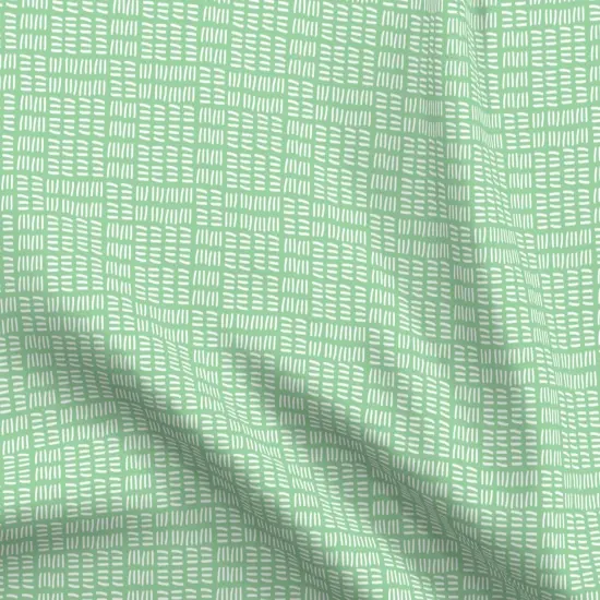 Various Fabrics by the Yard or Fat Quarter Modern Pastel Abstract Green Whimsical Geometric Lines Wavy Zigzag Custom Printed Fabric by Spoonflower {5}