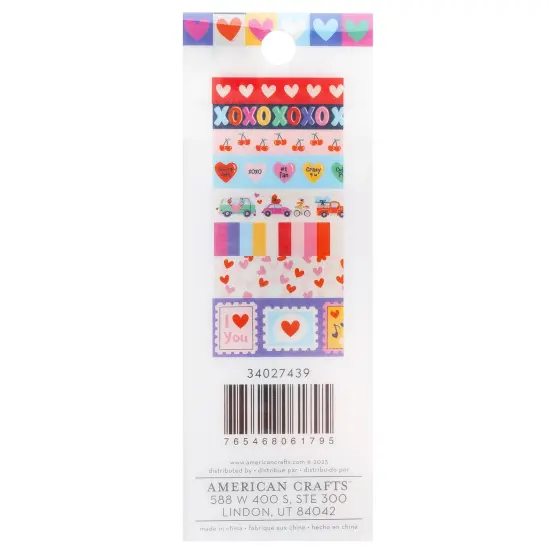 American Crafts Cutie Pie Washi Tape 8/Pkg-Iridescent Foil {2}