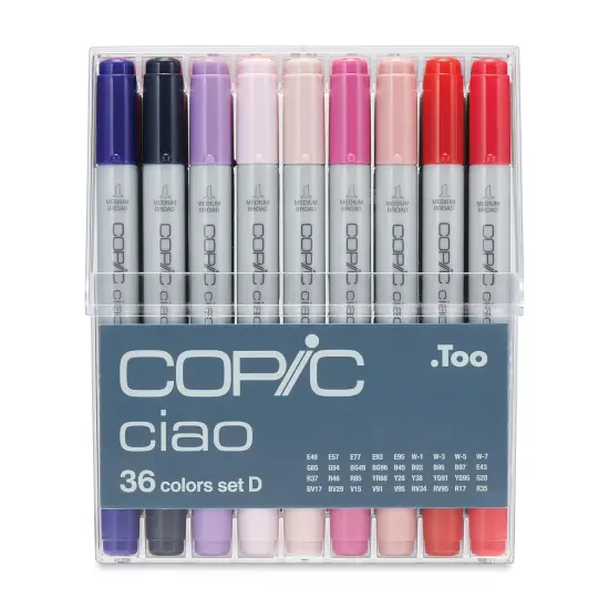 Copic Ciao Double Ended Marker Set - Set D, Set of 36 {2}