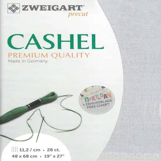 Precut Zweigart Cashel 28 count Pearl Gray {1}