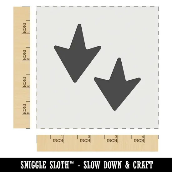 Duck Goose Footprint Track Wall Cookie DIY Craft Reusable Stencil {7}