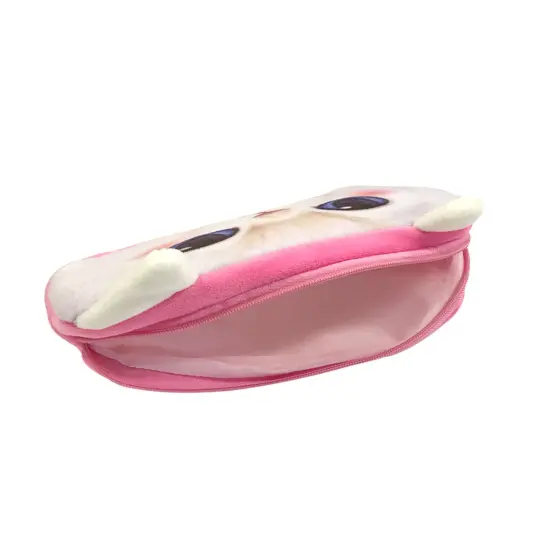 Wrapables Dog Face Zippered Pencil Case (Set of 2) Minx Snowball {3}