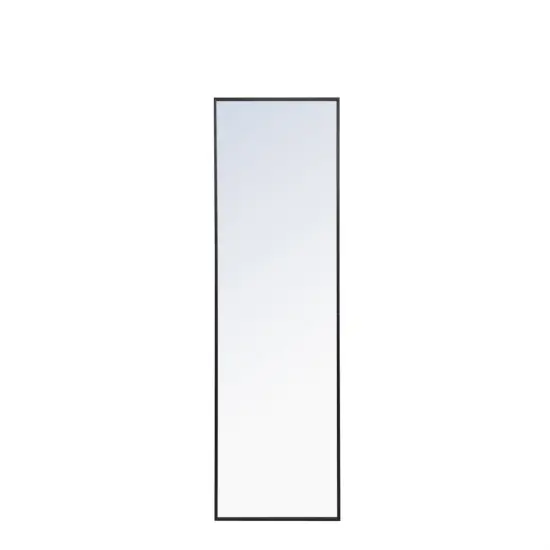 Metal frame Rectangle Mirror 18 inch Black {1}
