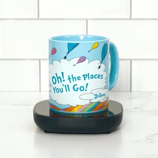 Uncanny Brands Dr. Seuss Oh, the Places You'll Go Mug with Warmer {2}