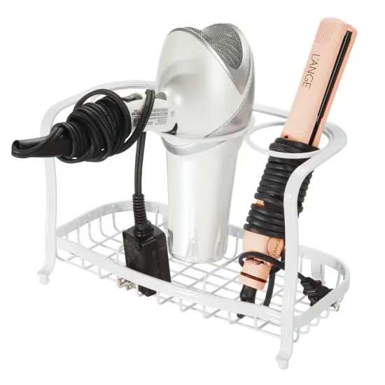 mDesign Bath Countertop Hair Care Styling Tool Organizer Holder {3}