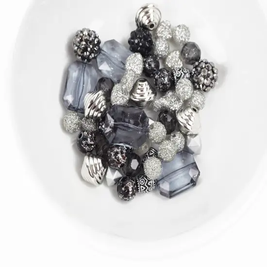 CousinDIY Fun Pack Bead Mix-Grey Mix {5}